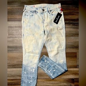 NWT True Religion Halle Mid Rise Super Skinny Jeans-‎ 26